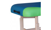 Массажный стационарный стол Dfc Nirvana, Superior2, дерев. ножки, 2 секции, цвет бирюз.с зелен.