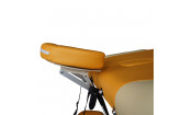 Массажный стол Dfc Nirvana, Elegant Premium, 192cm*75cm*6cm, алюм. ножки, цвет оранж./беж. (orange/beige)