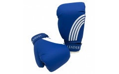 Перчатки боксерские LEADER   6 унций, синий