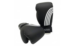 Перчатки боксерские  LEADER 10 унций, черный