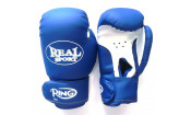 Перчатки  боксерские REALSPORT 12 унций, синий
