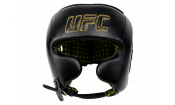 Шлем с защитой щек на шнуровке UFC (Черный - S)