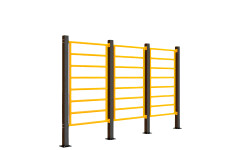 Стенка шведская Воркаут Kampfer Three-section Ladder Workout 3-1 (Черно-желтый)