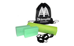 Комбо-набор для йоги Kampfer Combo Green (зеленый/черный)