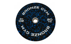 Диск бамперный BRONZE GYM камуфляж синий 20кг