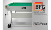 Бильярд BFG Compact Light 6 (Серый) (Пул, серый (ЛДСП), ЛДСП_16, Сукно Euro Pro 50 ш1.98м Yellow green, Х/б сетка)