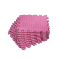 Коврик-пазл UNIX Fit влагостойкий для йоги и фитнеса, 30 х 30 х 1 см, розовый, 24 шт.